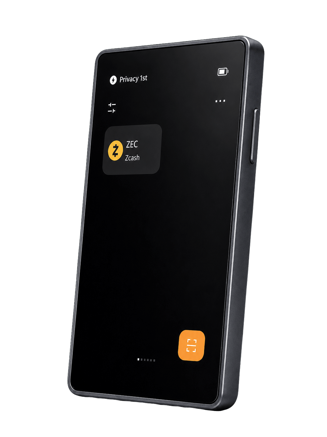 Keystone hardware wallet displaying Zcash